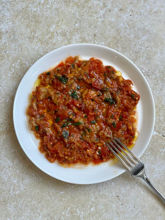 Zaalouk - Moroccan Aubergine Caviar Salad