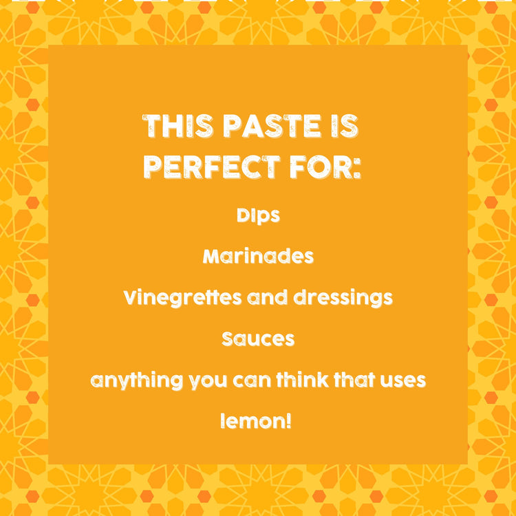 infographic on preserved lemon paste