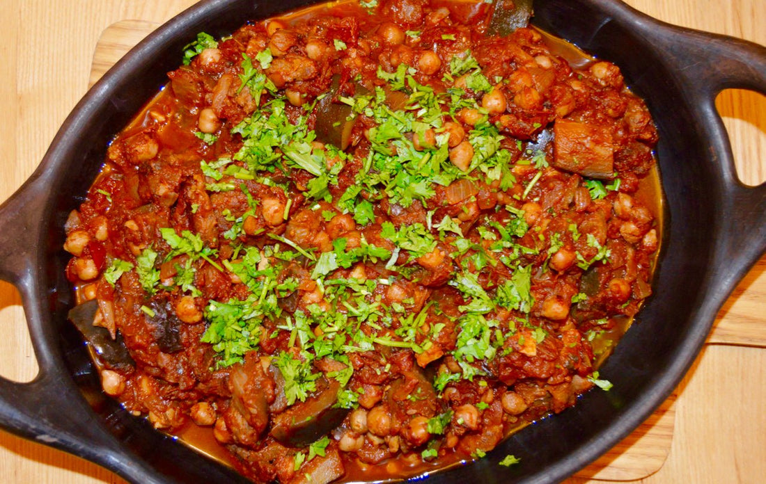 Moroccan Aubergine and Courgette Stew