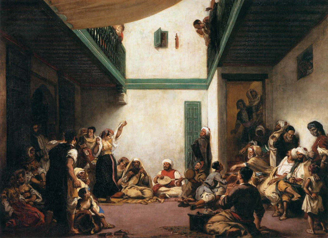 Historic image of jewish community in Morocco