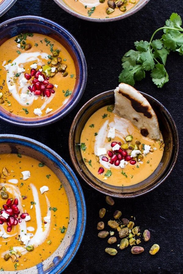 Moroccan Ras El Hanout Spiced Butternut Squash Soup