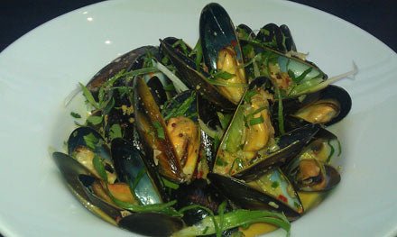 Moroccan Chermoula Steamed Mussels