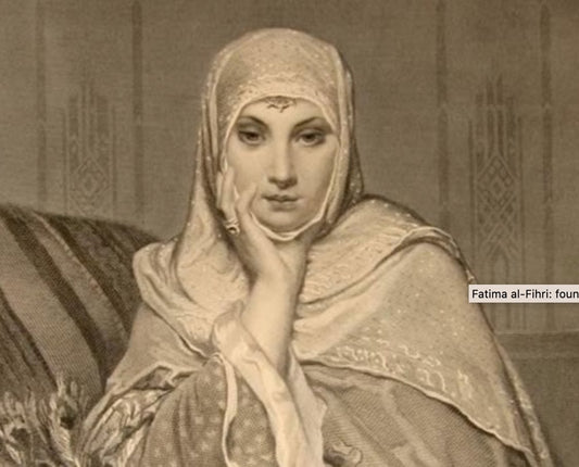 Fatima al-Fihri, Founder of the World's First University in a sketched picture