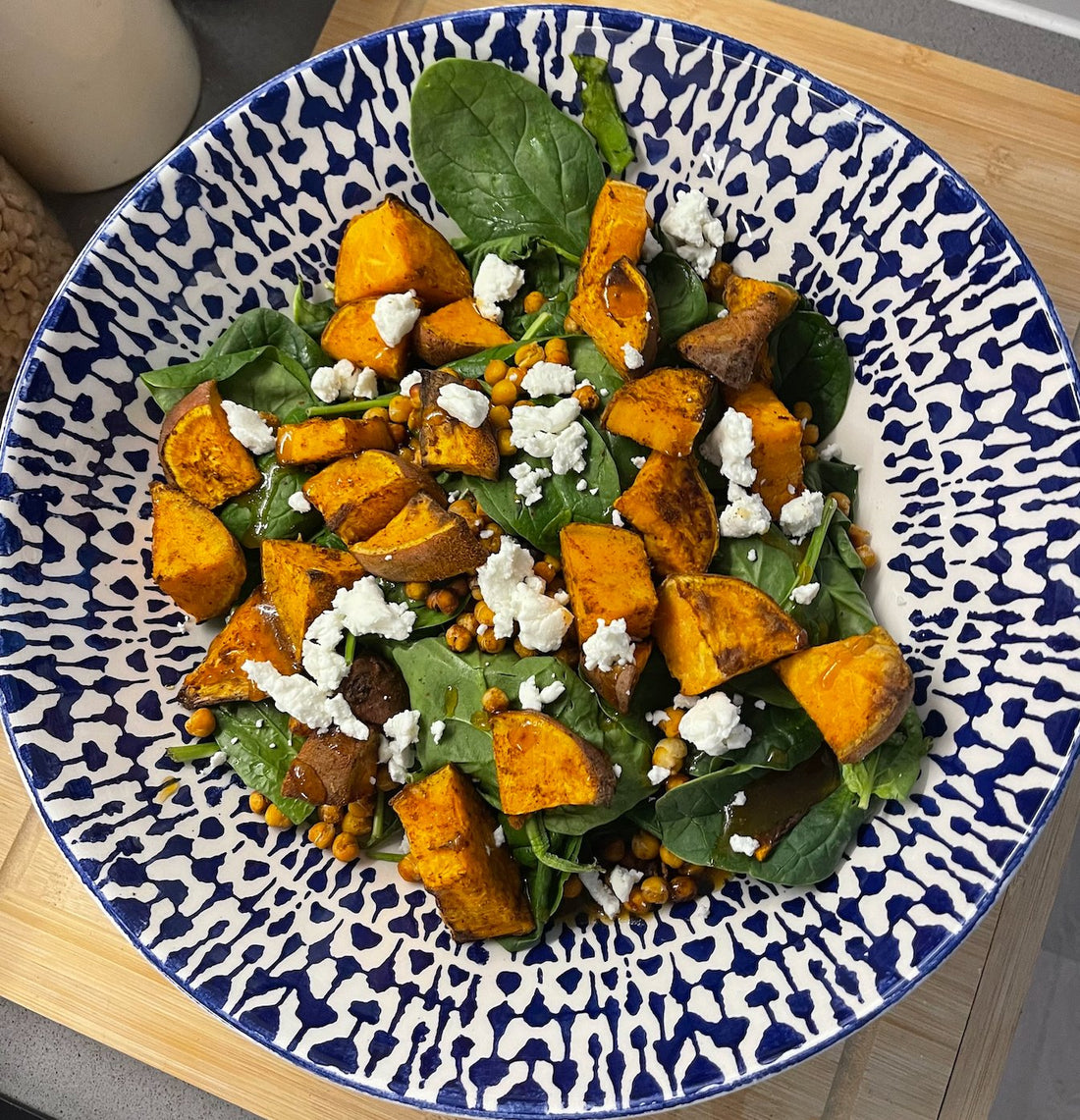 Moroccan Roasted Chickpea and Sweet Potato Salad