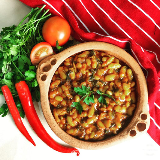 Moroccan Loubia - Moroocan Baked Beans with Tomato Sauce