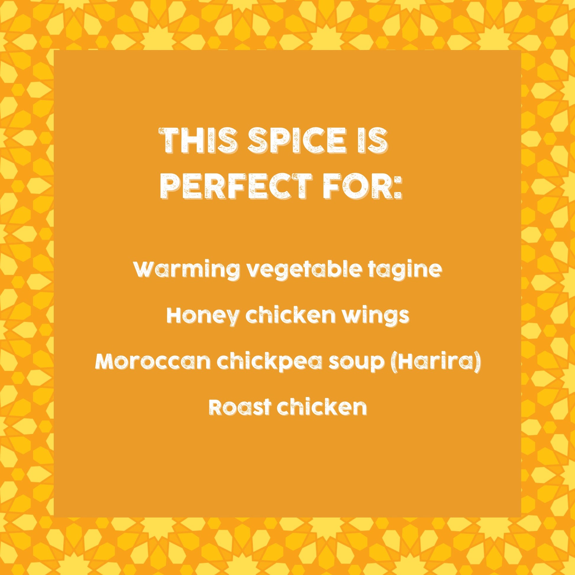 Amboora warm ras el hanout infographic