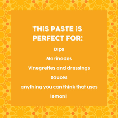 infographic on preserved lemon paste